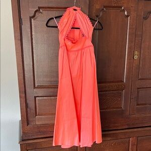 CeliaB Coral Scalloped Dress